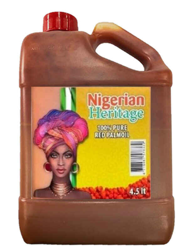 Nigerian Heritage palm oil 4x4, 4.5L