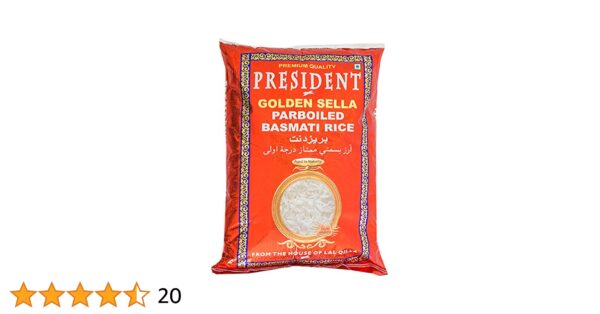 President Golden Sella Basmati 20kg Fabric Bag